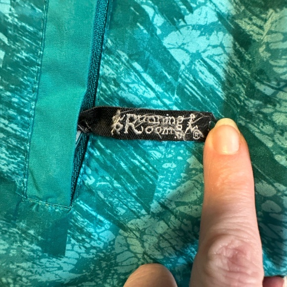 Running Room Reflective Jacket Unisex Large Teal Gorpcore Techwear Activewear - Picture 9 of 9